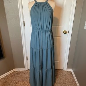 Blue LOFT Halter Dress. Size 8.
